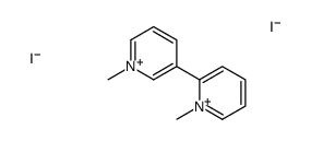 1-methyl-2-(1-methylpyridin-1-ium-3-yl)pyridin-1-ium,diiodide结构式