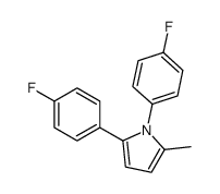 1,2-bis(4-fluorophenyl)-5-methylpyrrole结构式