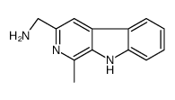 1-Methyl-9H-pyrido[3,4-b]indole-3-methanamine结构式