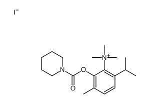 trimethyl-[3-methyl-2-(piperidine-1-carbonyloxy)-6-propan-2-ylphenyl]azanium,iodide Structure