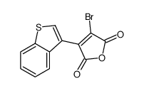 3-(1-benzothiophen-3-yl)-4-bromofuran-2,5-dione Structure