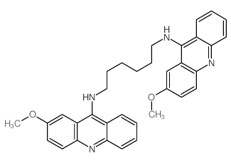 1,6-Hexanediamine,N,N'-bis(2-methoxy-9-acridinyl)- (9CI) structure