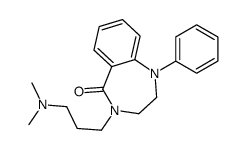 1,2,3,4-Tetrahydro-4-(3-dimethylaminopropyl)-1-phenyl-5H-1,4-benzodiazepin-5-one structure