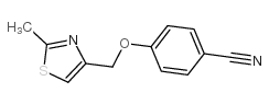 4-[(2-methyl-1,3-thiazol-4-yl)methoxy]benzonitrile structure