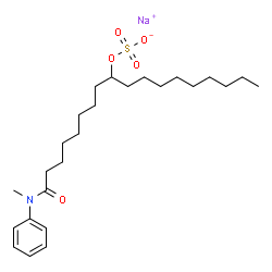 N-Methyl-N-phenyl-9-[(sodiosulfo)oxy]octadecanamide structure