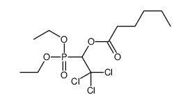 (2,2,2-trichloro-1-diethoxyphosphorylethyl) hexanoate结构式