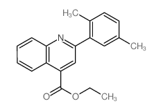 4-Quinolinecarboxylicacid, 2-(2,5-dimethylphenyl)-, ethyl ester picture