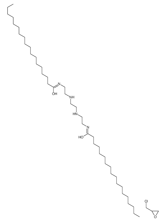 2-(chloromethyl)oxirane,N-[2-[2-[2-(octadecanoylamino)ethylamino]ethylamino]ethyl]octadecanamide Structure