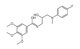 N-[3-(4-fluoro-N-methylanilino)-2-hydroxypropyl]-3,4,5-trimethoxybenzamide结构式