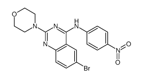 6-bromo-2-morpholin-4-yl-N-(4-nitrophenyl)quinazolin-4-amine Structure