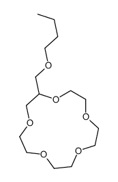 2-(butoxymethyl)-1,4,7,10,13-pentaoxacyclopentadecane Structure