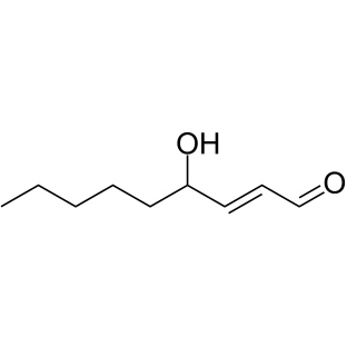 (2E)-4-Hydroxy-2-nonenal Structure