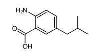 Benzoic acid, 2-amino-5-(2-methylpropyl)- (9CI) structure