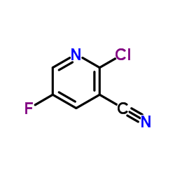 2-Chloro-5-fluoronicotinonitrile Structure