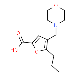 4-MORPHOLIN-4-YLMETHYL-5-PROPYL-FURAN-2-CARBOXYLIC ACID结构式