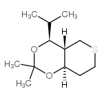 4H,5H-Thiopyrano[4,3-d]-1,3-dioxin,tetrahydro-2,2-dimethyl-4-(1-methylethyl)-,(4S,4aR,8aR)-(9CI) structure