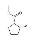 (+/-)-cis-1-carbomethoxy-2-methylcyclopentane结构式