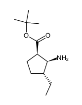 Cyclopentanecarboxylic acid, 2-amino-3-ethyl-, 1,1-dimethylethyl ester, (1R,2S,3R)- (9CI) picture