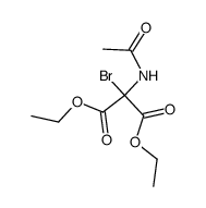 diethyl α-acetamido-α-bromomalonate结构式