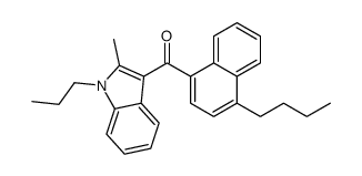 (4-butylnaphthalen-1-yl)-(2-methyl-1-propylindol-3-yl)methanone Structure