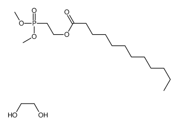 2-dimethoxyphosphorylethyl dodecanoate,ethane-1,2-diol Structure