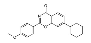 7-cyclohexyl-2-(4-methoxyphenyl)-1,3-benzoxazin-4-one Structure