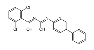 2,6-dichloro-N-[(5-phenylpyridin-2-yl)carbamoyl]benzamide Structure