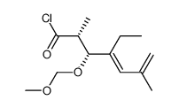 (E)-(2R,3R)-4-Ethyl-3-methoxymethoxy-2,6-dimethyl-hepta-4,6-dienoyl chloride结构式