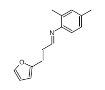 N-(3t-[2]furyl-allylidene)-2,4-dimethyl-aniline结构式