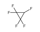 1,1,2,2,3-pentafluorocyclopropane结构式