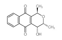 (1R,3R,4R)-4-hydroxy-1,3-dimethyl-3,4-dihydro-1H-benzo[g]isochromene-5,10-dione Structure