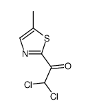 Ethanone, 2,2-dichloro-1-(5-methyl-2-thiazolyl)- (9CI) structure