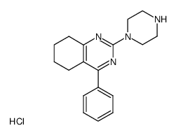 4-Phenyl-2-piperazin-1-yl-5,6,7,8-tetrahydro-quinazoline; hydrochloride Structure