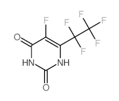 2,4(1H,3H)-Pyrimidinedione,5-fluoro-6-(1,1,2,2,2-pentafluoroethyl)- Structure