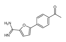 5-(4-acetylphenyl)furan-2-carboximidamide Structure