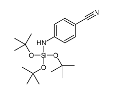 4-[tris[(2-methylpropan-2-yl)oxy]silylamino]benzonitrile结构式