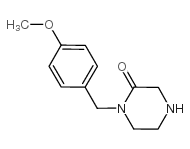 1-[(4-methoxyphenyl)methyl]piperazin-2-one Structure