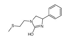 1-(2-methylsulfanylethyl)-4-phenylimidazolidin-2-one结构式