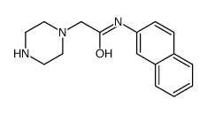 N-naphthalen-2-yl-2-piperazin-1-ylacetamide Structure