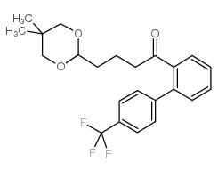 4-(5,5-DIMETHYL-1,3-DIOXAN-2-YL)-2'-[(4-TRIFLUOROMETHYL)PHENYL]BUTYROPHENONE结构式