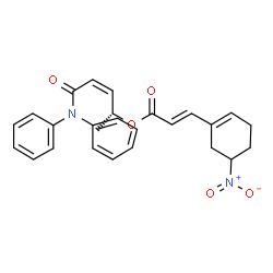 (2E)-(R)-5-(diphenylamino)-5-oxopent-3-en-2-y13-(5-nitrocyclohex-1-en-1-y1)acylate Structure