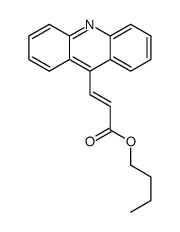 butyl 3-acridin-9-ylprop-2-enoate结构式