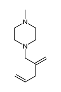 Piperazine, 1-methyl-4-(2-methylene-4-pentenyl)- (7CI)结构式