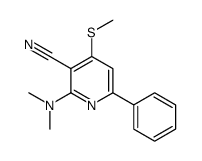 2-(dimethylamino)-4-methylsulfanyl-6-phenylpyridine-3-carbonitrile结构式