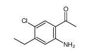 1-(2-AMINO-5-CHLORO-4-ETHYLPHENYL)-ETHANONE structure