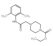 ethyl 4-[(2,6-dimethylphenyl)carbamoylmethyl]piperazine-1-carboxylate Structure