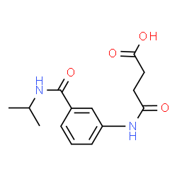 4-{[3-(Isopropylcarbamoyl)phenyl]amino}-4-oxobutanoic acid structure