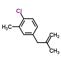 1-Chloro-2-methyl-4-(2-methyl-2-propen-1-yl)benzene Structure