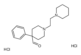 4-phenyl-1-(2-piperidin-1-ylethyl)piperidine-4-carbaldehyde,dihydrochloride结构式