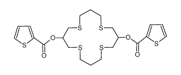 3,11-Dithenoyloxy-1,5,9,13-tetrathiacyclohexadecane Structure